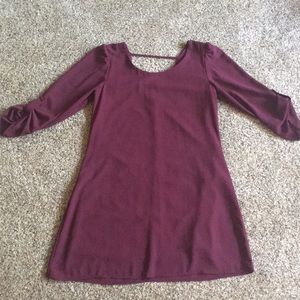 Burgundy dress